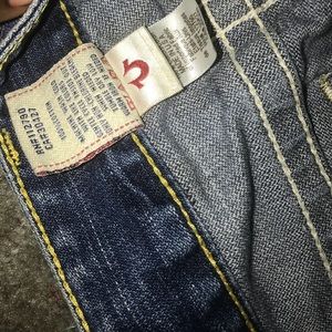 Blue jean true religion shorts